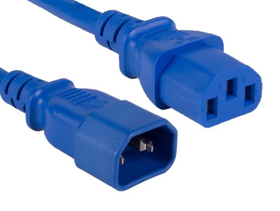 6ft 14 Awg Computer Power Extension Cord Iec320 C13 To Iec320 C14 Gree