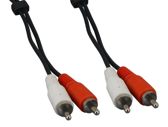 6in Rca Male To 2 Rca Female Audio Cable 