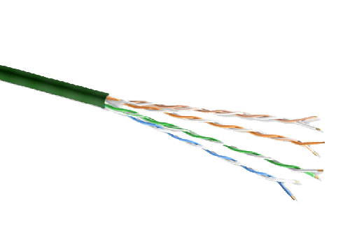 1000ft Slim Cat6 Gigabit UTP Stranded Mini Bulk Ethernet Cable 28AWG Bare Copper, Green