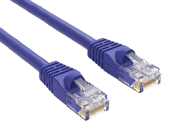 10ft Cat5e 350 MHz UTP Snagless Patch Cable, Purple