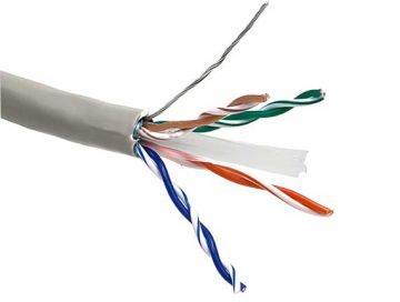 1000ft Cat6 550 MHz Shielded Stranded Bulk Cable, Gray