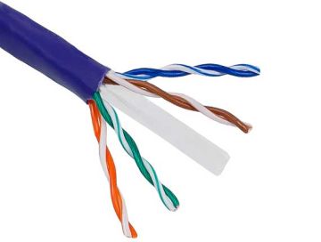 1000ft Cat6 UTP Stranded Bulk Ethernet Cable 24AWG Bare Copper, Purple