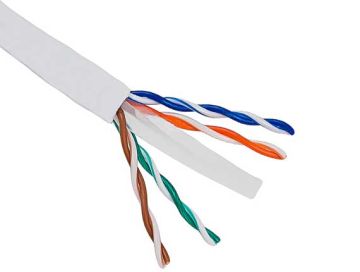 1000ft Cat6 550 MHz UTP Solid Bulk Cable White