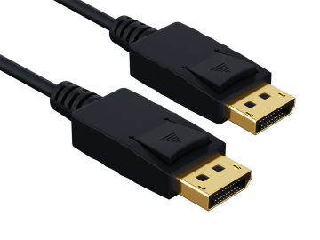 10ft Gold Plated Premium DisplayPort to DisplayPort Male to Male Cable with Latches 28AWG