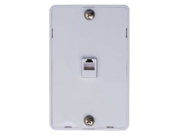 1-port Quick Mount Wall Plate with RJ-12(6P6C) Modular Jack