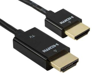 3ft Ultra Slim High Speed RedMere Active HDMI Cable with Ethernet, 4K Support, 36 AWG, Black