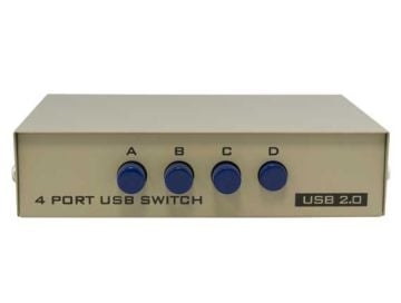 4-way USB 1A4B Manual Data Switch