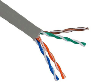 1000ft Cat6 UTP Solid Bulk Ethernet Cable 23AWG Bare Copper, Plenum CMP Rated, No Spline, Gray