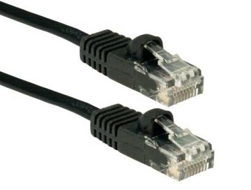 35ft Cat6 UTP Snagless Flat Ethernet Ethernet Network Patch Cable Black