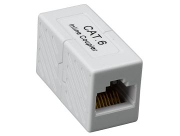 Cat6 Inline Coupler White