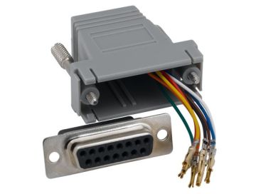 DB15 Female to RJ-45 Modular Adapter