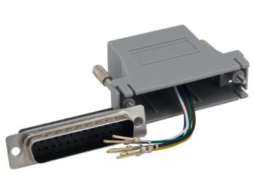 DB25 Male to RJ-12 Modular Adapter