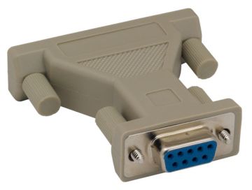 DB9 Female to DB25 Female AT Modem Adapter