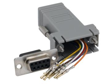 DB9 Female to RJ-45 Modular Adapter