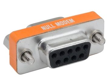 DB9 Female to Female Null Modem Mini Adapter