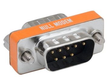 DB9 Male to Male Null Modem Mini Adapter