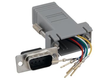 DB9 Male to RJ-12 Modular Adapter