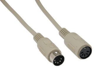 10ft DIN5 M/F AT Keyboard Extension Cable