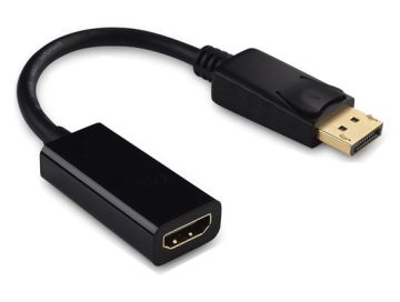 Displayport 1.2 Male to HDMI Female Passive Adapter Cable with Latches 4K