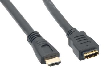 6ft High-Speed HDMI Extension Cable with Male to Female Connectors, Black