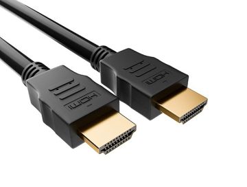 10ft High Speed HDMI Cable with Ethernet, 4K Support, 28 AWG, Black