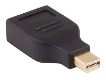 Mini Displayport Male to Displayport Female Adapter Black