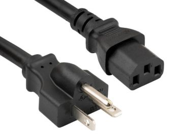 3ft 14 AWG 15A 250V Power Cord (﻿NEMA 6-20P to IEC 320 C13)