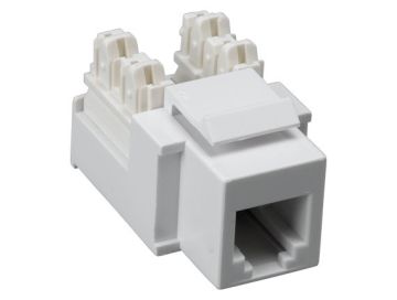 RJ12 110 Type Punch Down Keystone Jack White Color