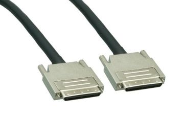 3ft VHDCI 0.8mm 68-Pin Male to Male SCSI Cable, Black