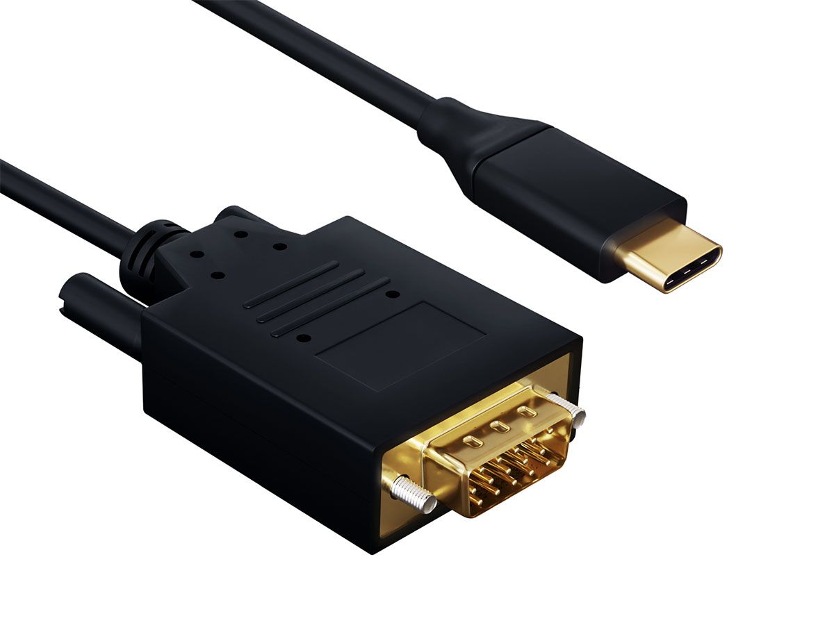 HDMI to VGA Adapter Cable, Male to Male, 6-ft.