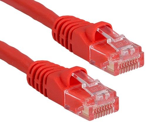 14 FT Booted CAT8 Network Patch Cable - Red