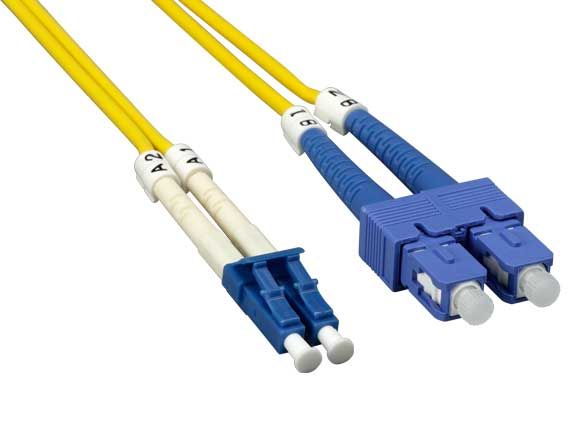 SC To LC LC Singlemode Fiber Optic Patch Cable LC UPC SM 3.0mm 9/125um