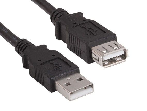 3ft USB 2.0 A Male to A Female Extension Black |