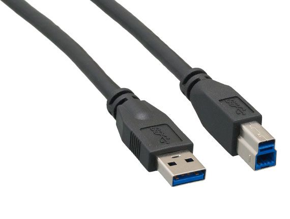 Audio 3.5mm Jack USB 2.0 Type A Male to USB Type B Male Data Cable 3 Pcs 
