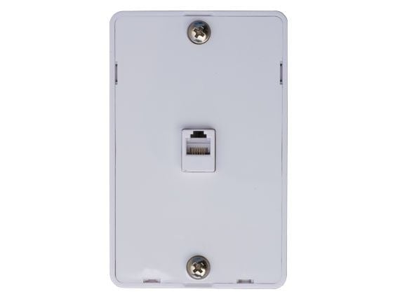 1-port Quick Mount Wall Plate with RJ-12(6P6C) Modular Jack