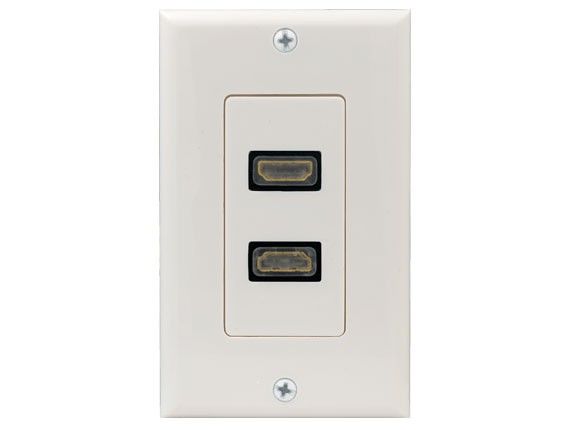 2-port HDMI Wall Plate