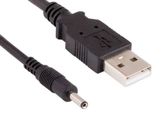 3ft USB 2.0 A Male to DC 3.5 mm / 1.35 mm Power Cable