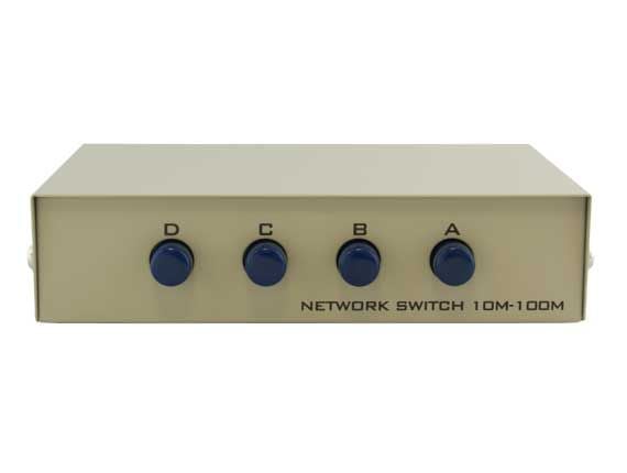 4-way RJ45 Manual Data Switch