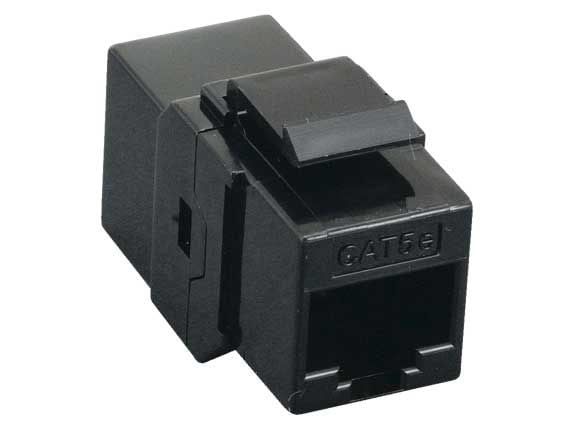 Cat5e Inline Coupler Keystone Type Black