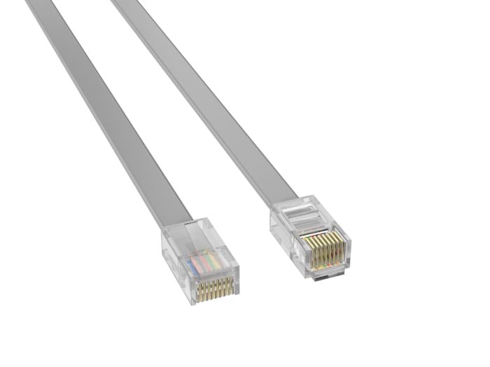 7ft RJ-45 8P8C Straight Through Modular Ethernet Cable with Gold-Plated Contacts for High-Speed Network Connections