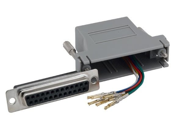 DB25 Female to RJ-45 Modular Adapter