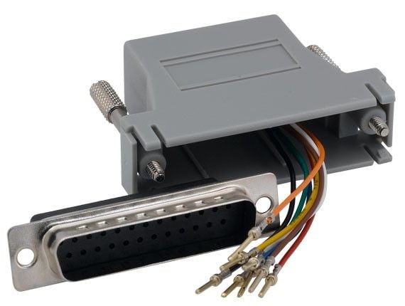 DB25 Male to RJ-45 Modular Adapter