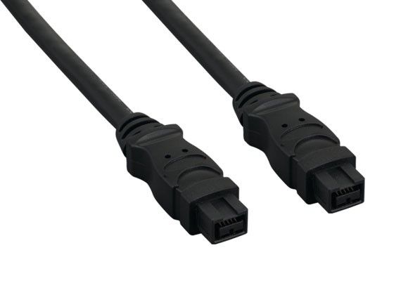 3ft IEEE 1394b FireWire 800 9-pin to 9-pin, Black