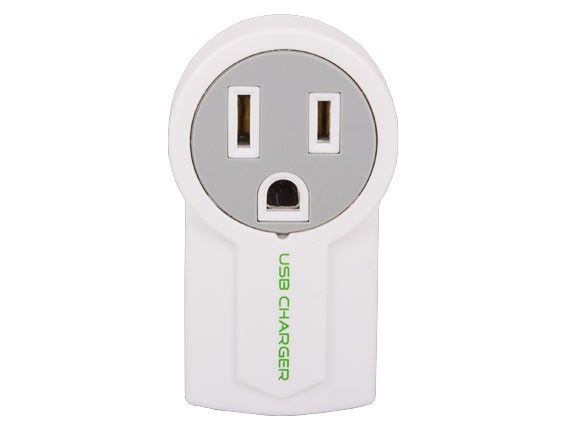 Mini AC Outlet Wall Tap with 1 Port USB Charger