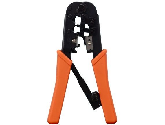 RJ11/RJ12/RJ45 Modular Crimping Tool with Ratchet