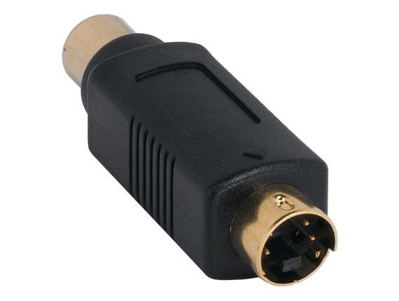 S-Video Male to RCA Female Gold Plated Adapter