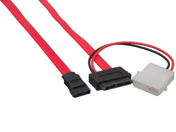 Slimline SATA to SATA Data with Molex Power