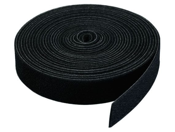 VELCRO® ONE-WRAP® 3/4in X 5Yard Cable Management Hook and Loop Cable Tie Roll, Black