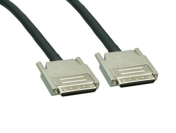 6ft VHDCI 0.8mm 68-Pin Male to Male SCSI Cable, Black