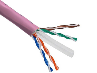 1000ft Cat6 UTP Stranded Bulk Ethernet Cable 24AWG Bare Copper, Pink